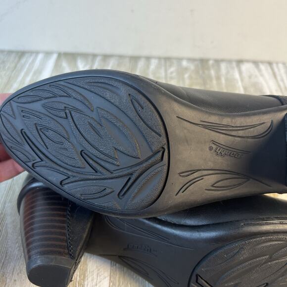 Earth Garnet Shoes Women's 8 Black Adjustable Mary Jane Heels Ankle Strap EUC - Picture 8 of 8